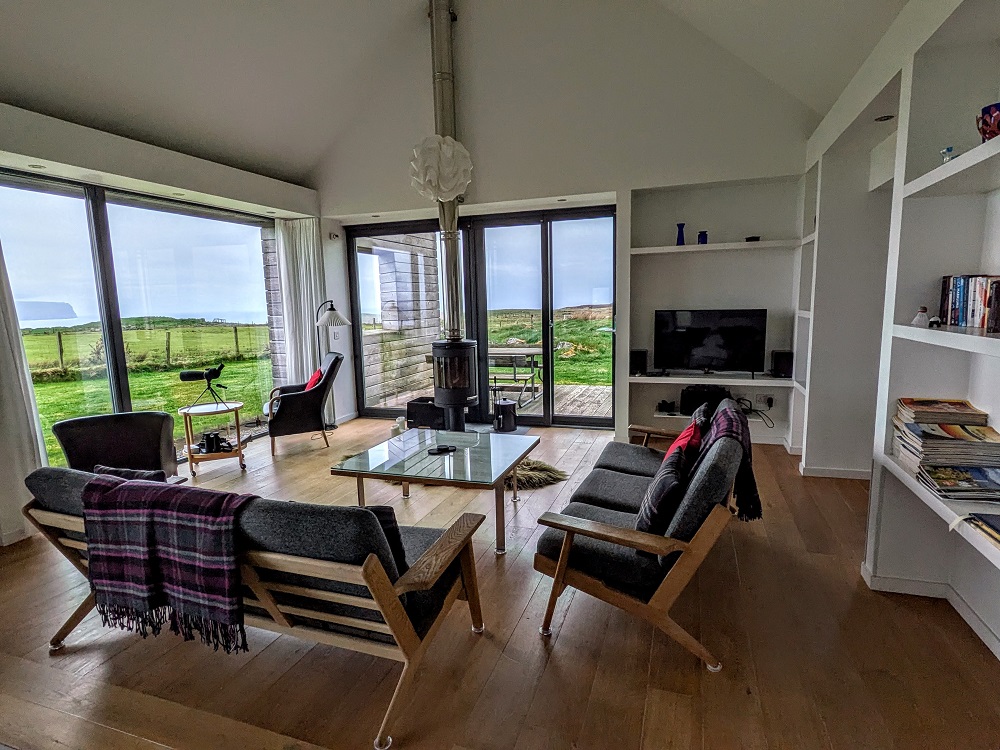 Living room of The Two Byres on the Isle of Skye (booked through Cottages.com using Wyndham points)