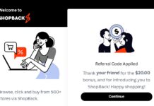 ShopBack signup promotion
