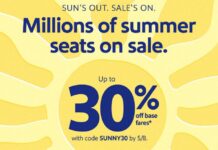 Southwest sale up to 30% off promo code SUNNY30
