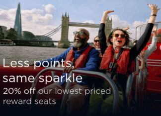 Virgin Atlantic award sale to from UK 4,800 points