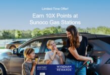 Wyndham Rewards credit card Sunoco 10x