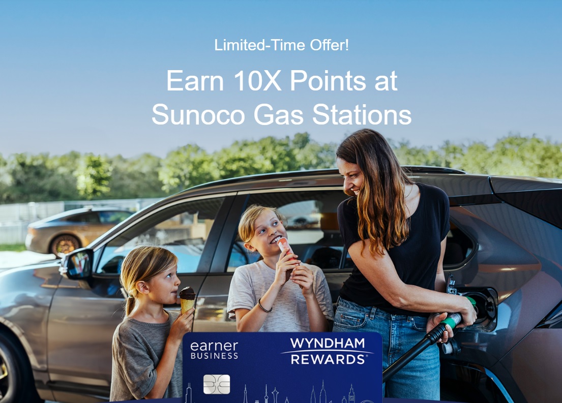 Wyndham Rewards credit card Sunoco 10x