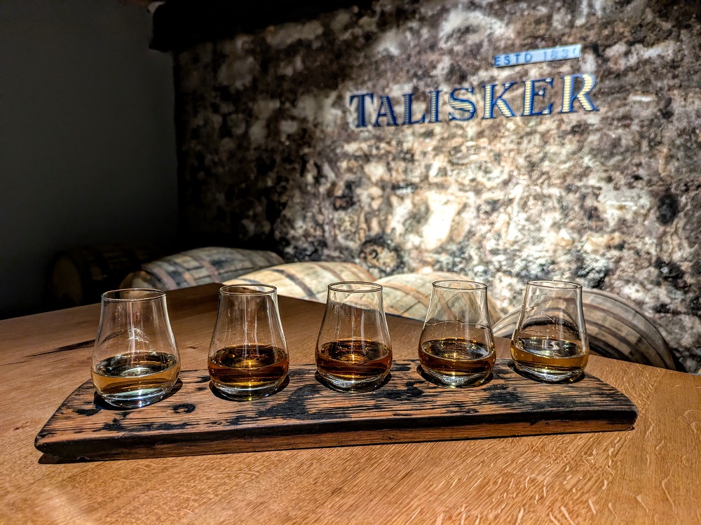 Cask draw whisky experience at Talisker Distillery on the Isle of Skye