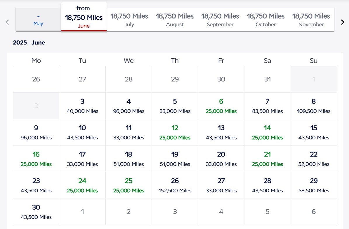 Flying Blue Promo Rewards June 2025 Las Vegas to Rome