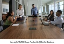 Hilton for Business promo 2,000 bonus points