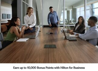 Hilton for Business promo 2,000 bonus points