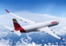 Iberia Airlines airplane A350