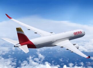 Iberia Airlines airplane A350