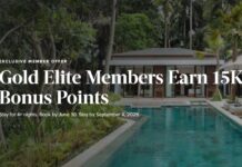Marriott Homes & Villas promo 15k bonus points for Gold members