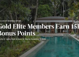 Marriott Homes & Villas promo 15k bonus points for Gold members