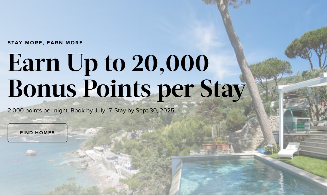 Marriott Homes & Villas promo 2k points per night