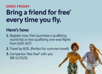 Southwest Companion Pass promotion