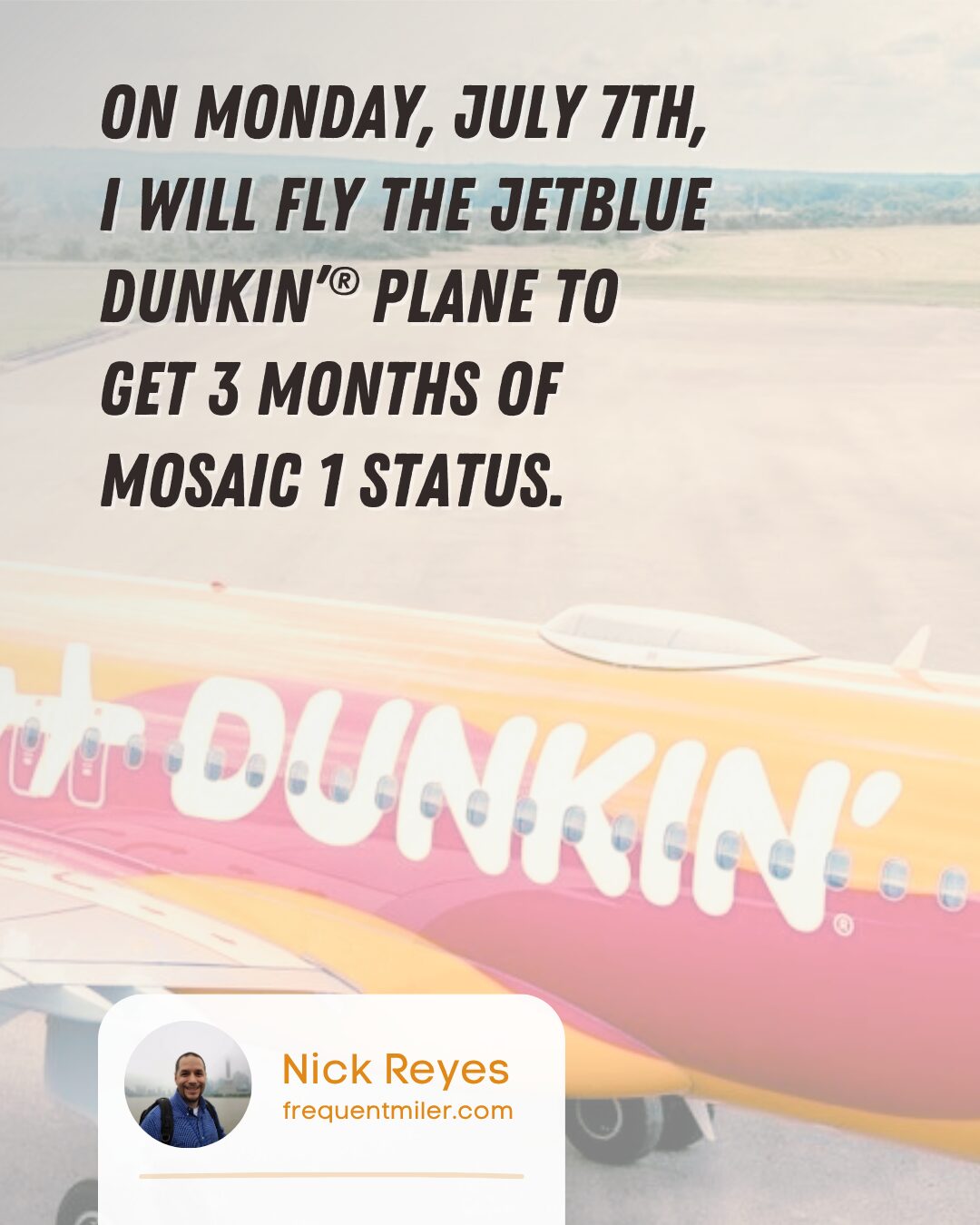 Dunkin’ JetBlue 1 Dunkin' JetBlue 1