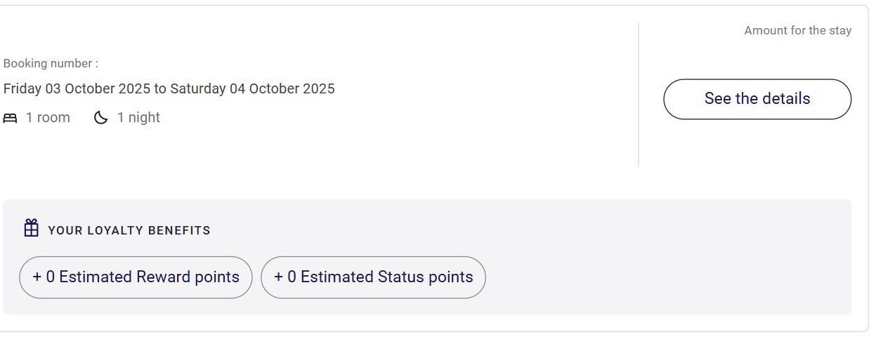 Accor booking change