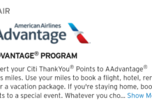 American Airlines ThankYou transfers Citi Prestige Strata Premier Strata Elite