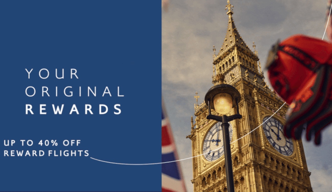British Airways Avios award sale
