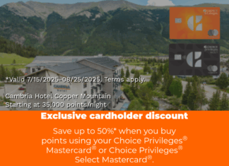 Choice Privileges points sale