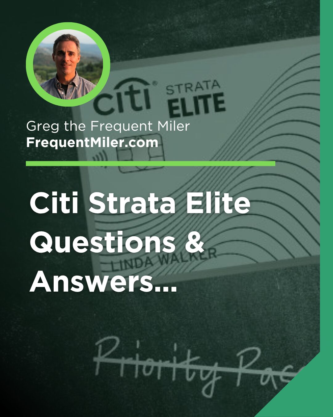 Citi Strata Elite Instagram Post