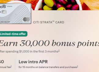 Citi Strata card