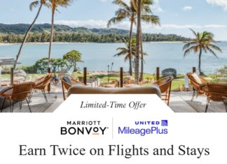 Marriott United reciprocal earning promotion