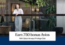 Qatar Airways Hilton Honors 750 bonus Avios