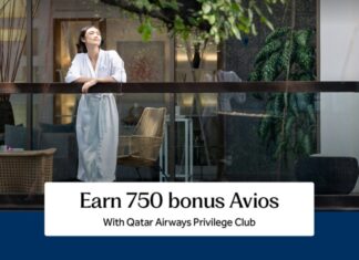 Qatar Airways Hilton Honors 750 bonus Avios