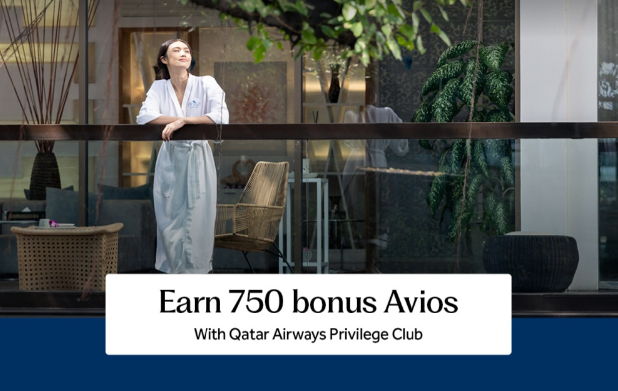 Qatar Airways Hilton Honors 750 bonus Avios