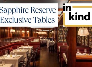 Sapphire Reserve Exclusive Tables inKind