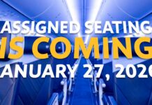 Southwest assigned seating announcement