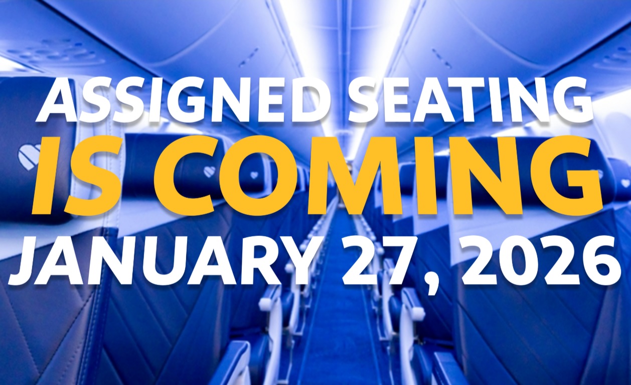 Southwest assigned seating announcement