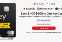 Wells Fargo One Key+ $600 welcome offer