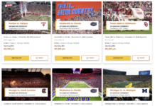 Choice offering college football ticket packages, some with $1,500 of gift cards