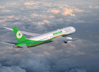 EVA Air airplane