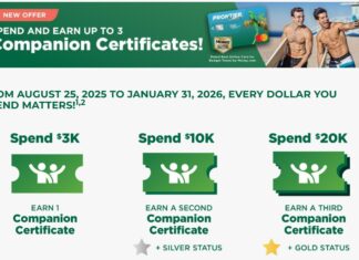 Frontier Companion Certificates Through Spend