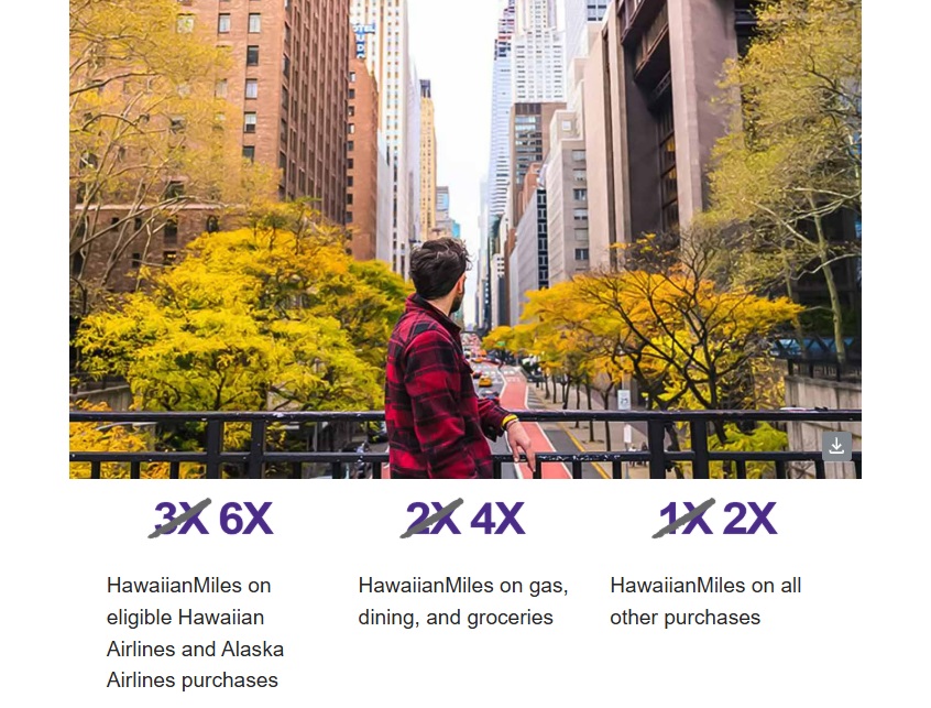 Hawaiian Airlines double miles