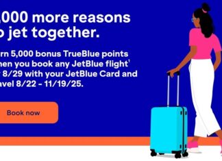 JetBlue 5,000 bonus points paying for flight with JetBlue card