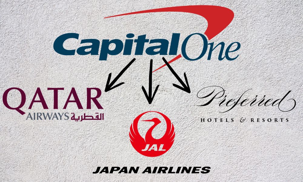 Capital One new transfer partners Qatar Airways Japan Airlines Preferred Hotels