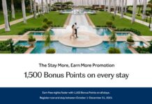 Hilton Honors promotion 1,500 bonus points