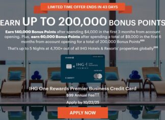 IHG Business card welcome offer