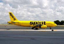 Spirit Airlines airplane