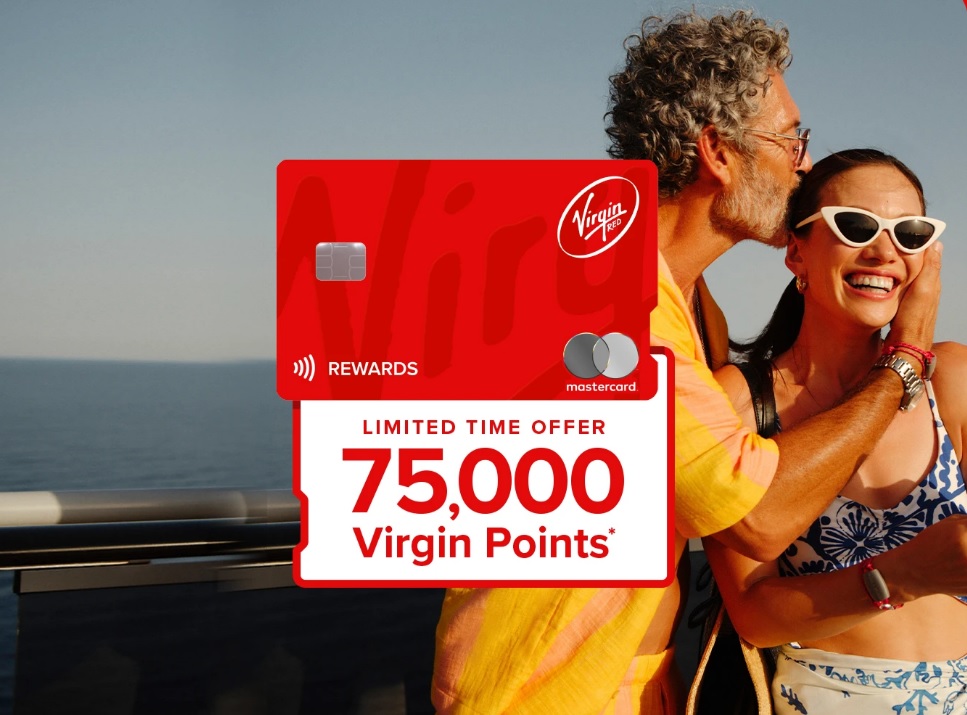 Virgin Red Rewards Mastercard 75,000 bonus points