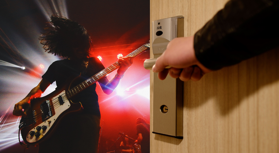 rock and roll stars at the hotel