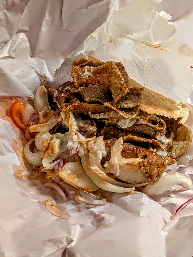 My doner kebab - it was both bigger and better than it looks