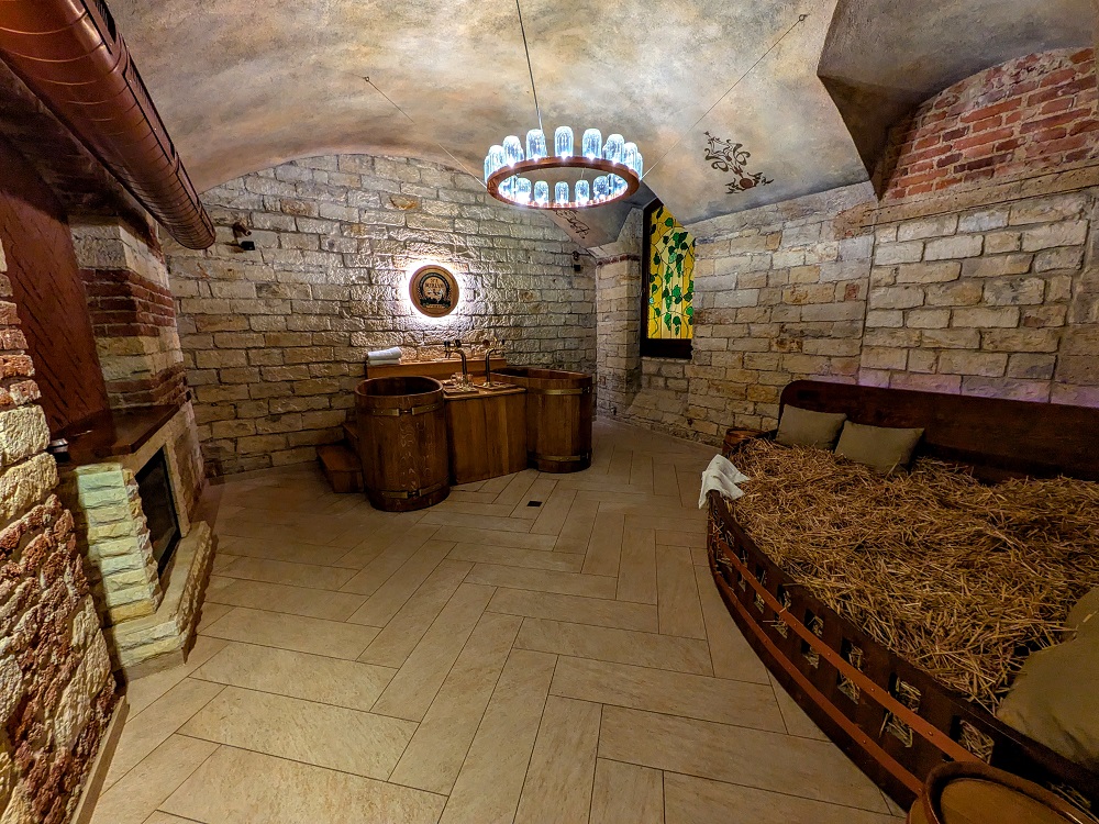 Private spa room at Spa Beerland in Prague