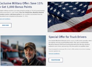 Wyndham Rewards military trucker promos
