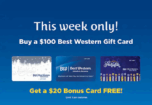 Best Western gift card deal: Buy $100 gift cards & get $20 bonus cards free Best Western gift card deal
