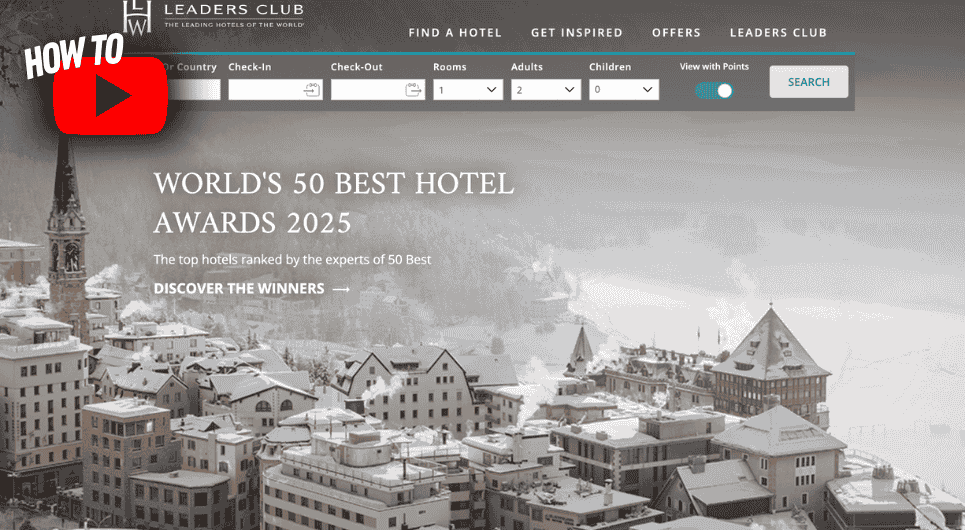 How to book Leading Hotels of the World with points
