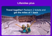 LifeMiles Plus 50% rebate