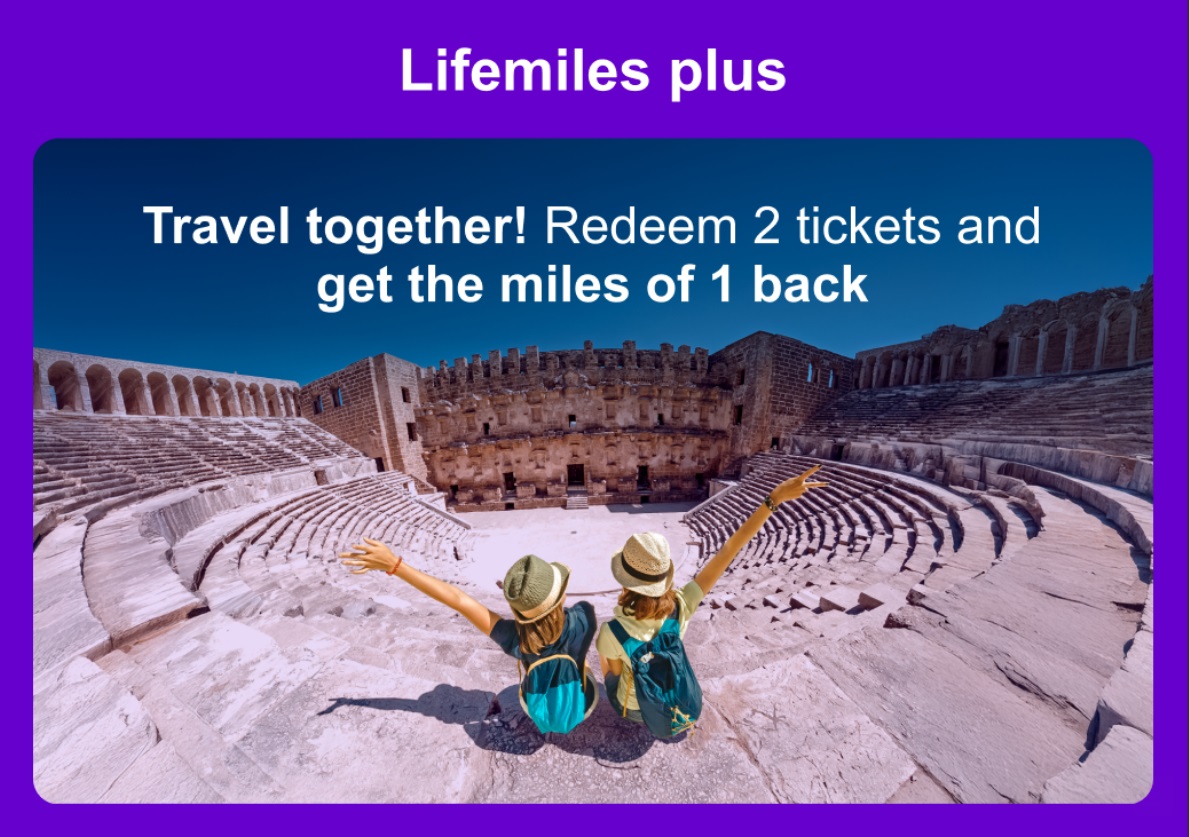 LifeMiles Plus 50% rebate