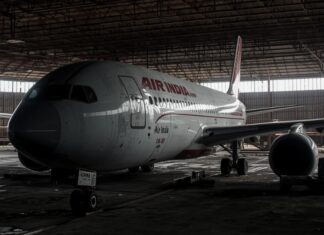 Abandoned Air India plane